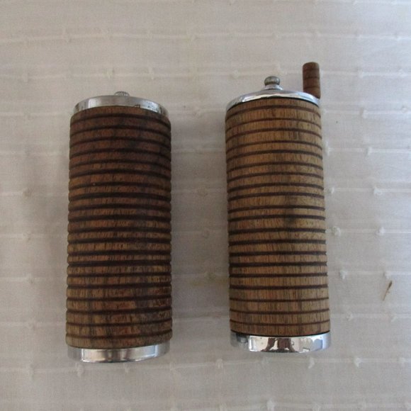 1960s MCM wood salt & pepper set